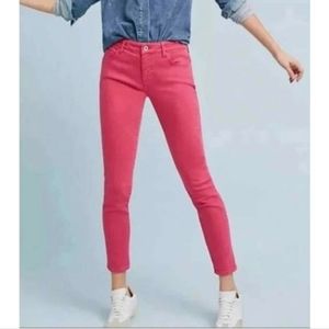Anthropologie Pink Skinny Jeans